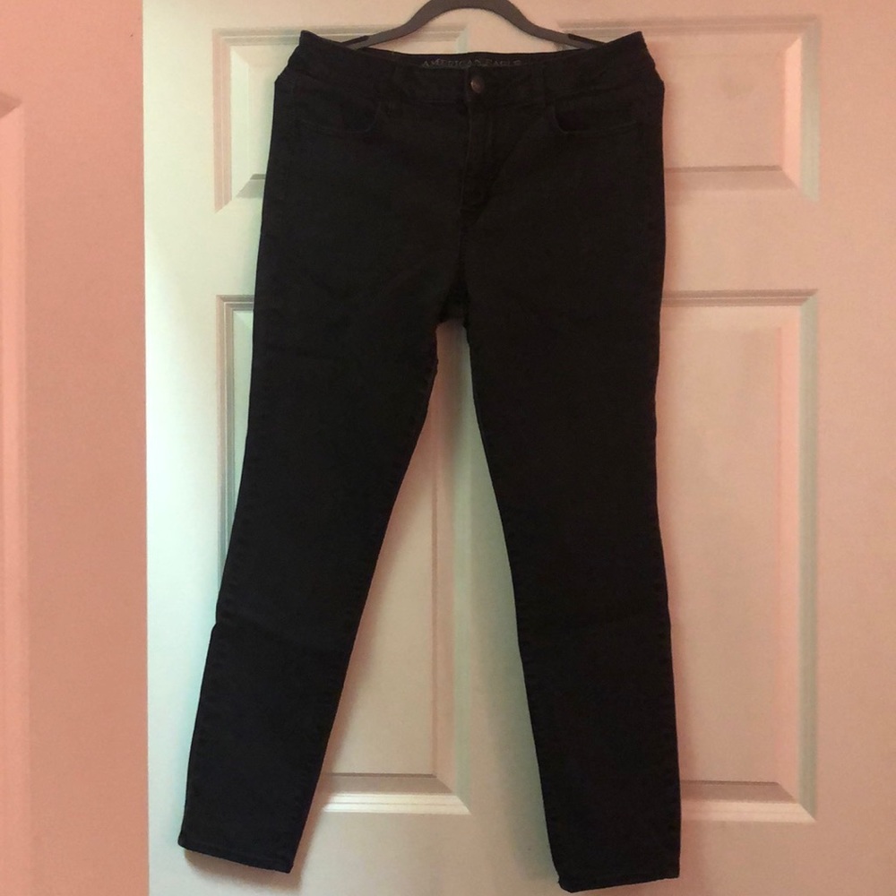 American Eagle Faded Black Jeans